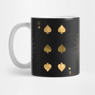 Six Pikes - Golden playing cards Mug